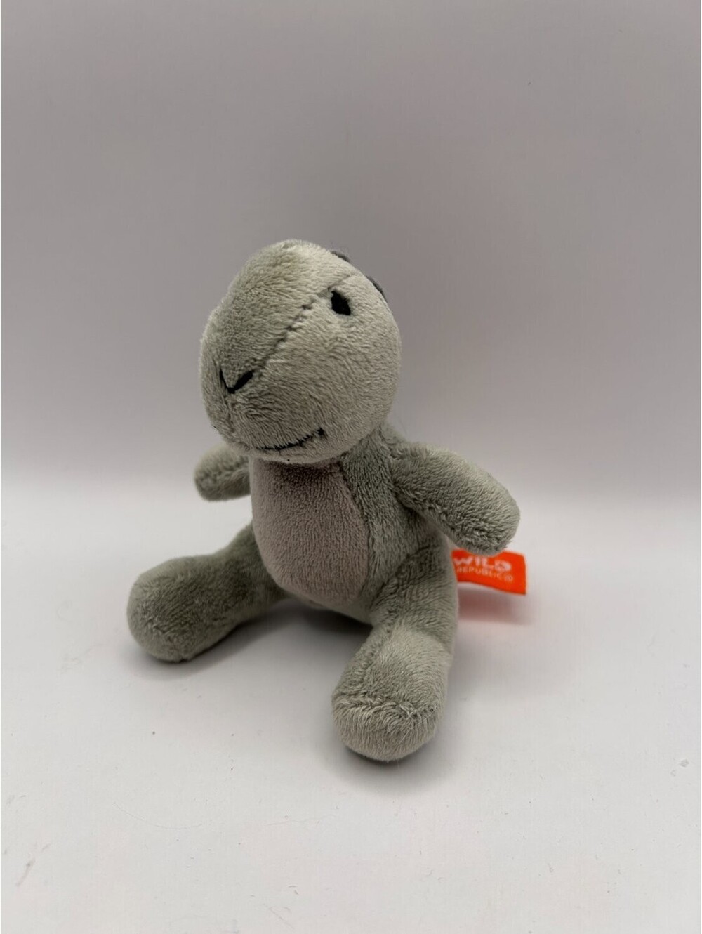 Wild Republic Gray Dinosaur Plush Mini Bean Bag Stuffed Animal Dino Reptile 5"